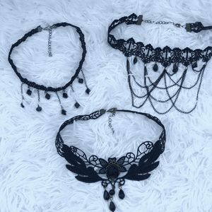 Choker Necklace  (set of 3) OS